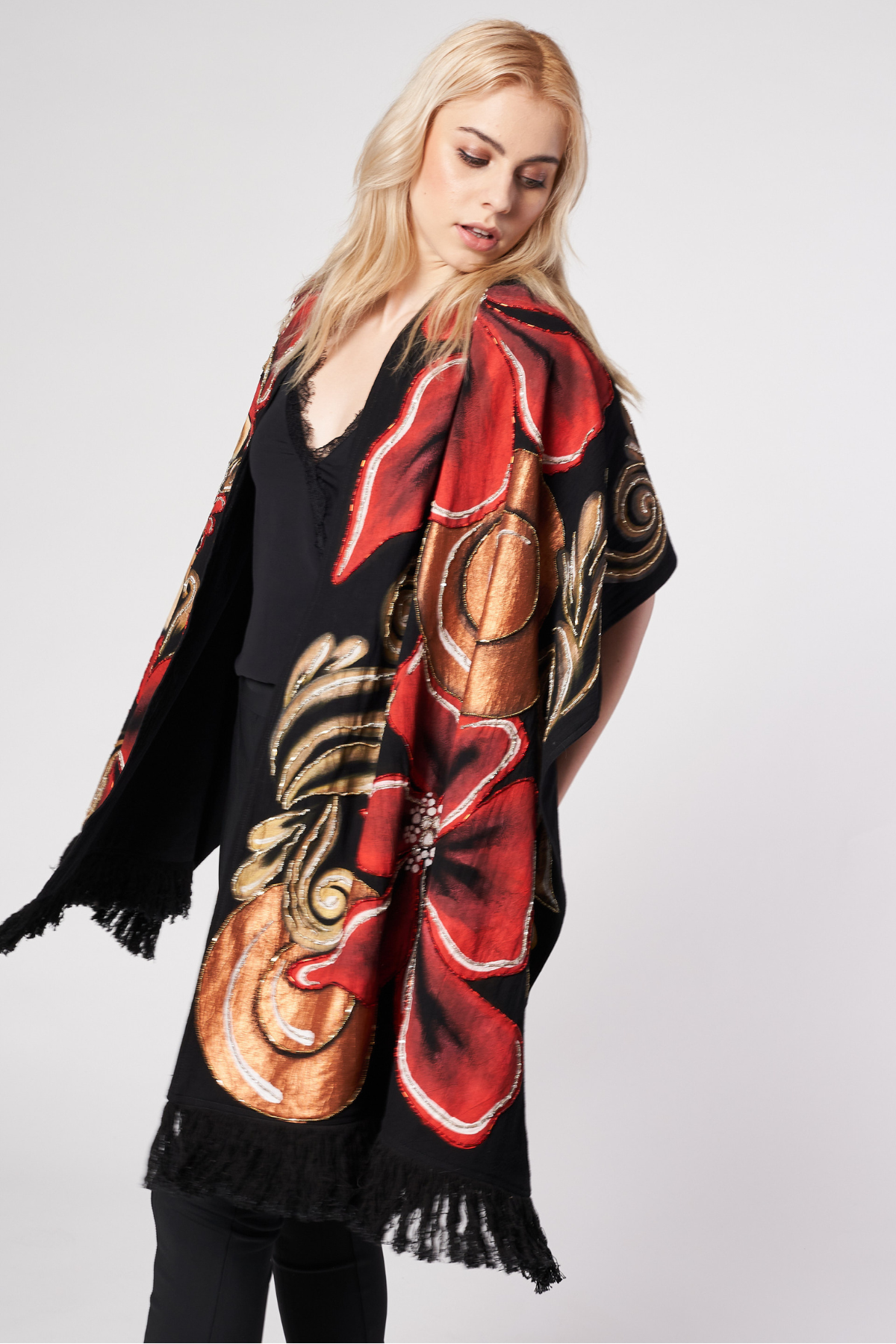 SCIALLE DIPINTO A MANO – CATRINA