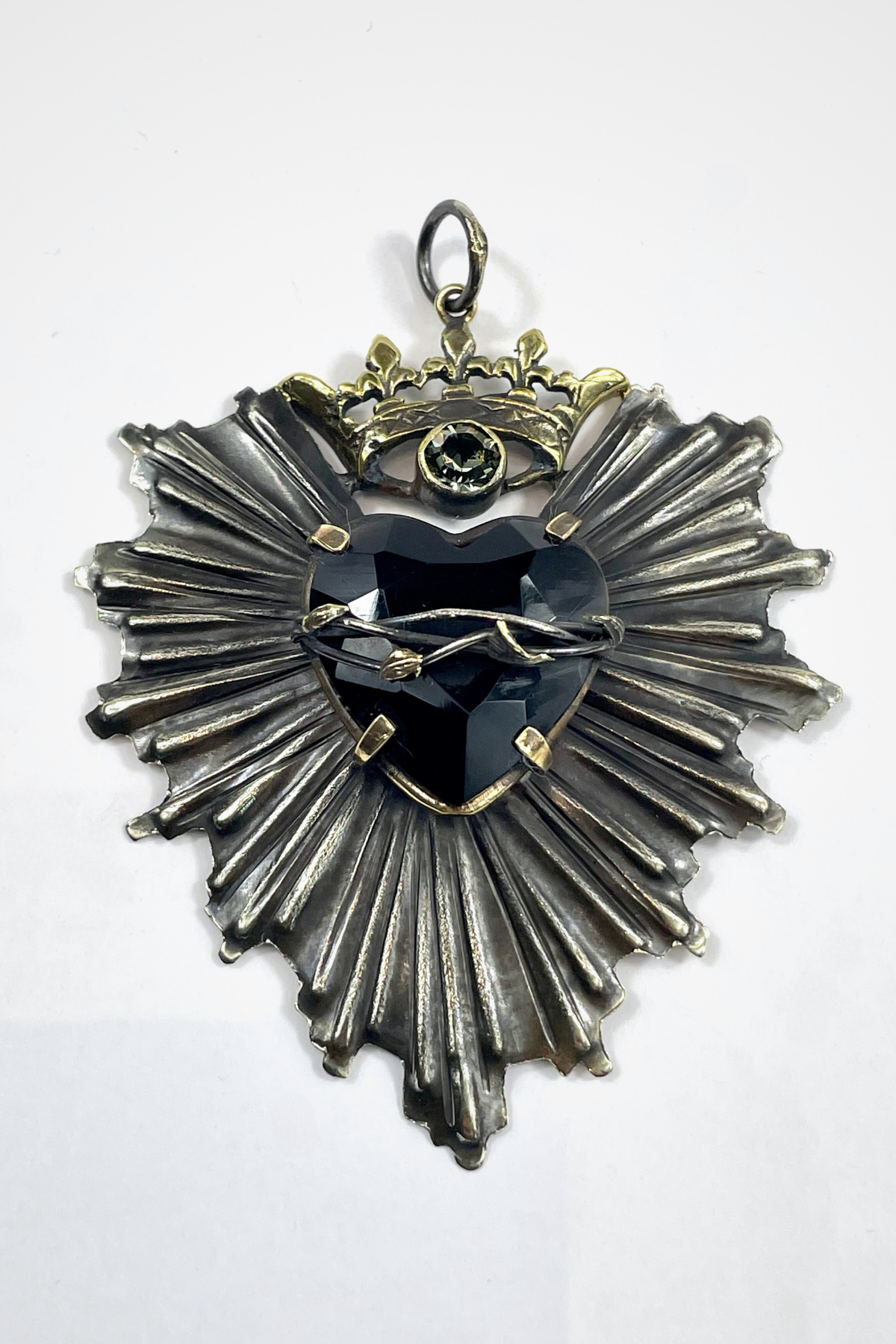 PENDENTE CORAZON DE MEXICO / NERO