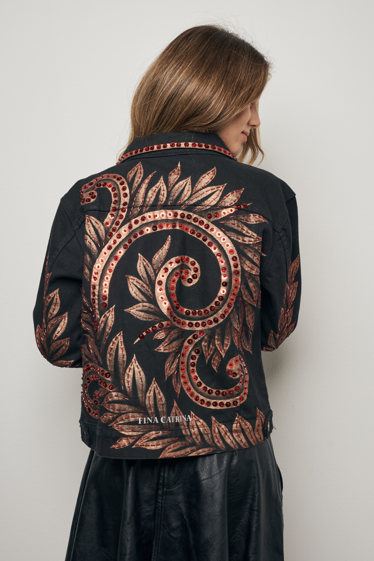 TALAVERA ROJA HAND-PAINTED DENIM JACKET