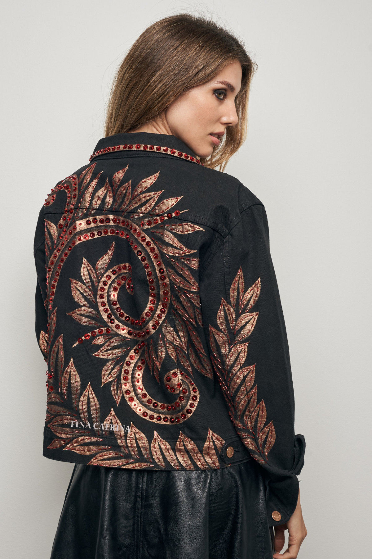 TALAVERA ROJA HAND-PAINTED DENIM JACKET