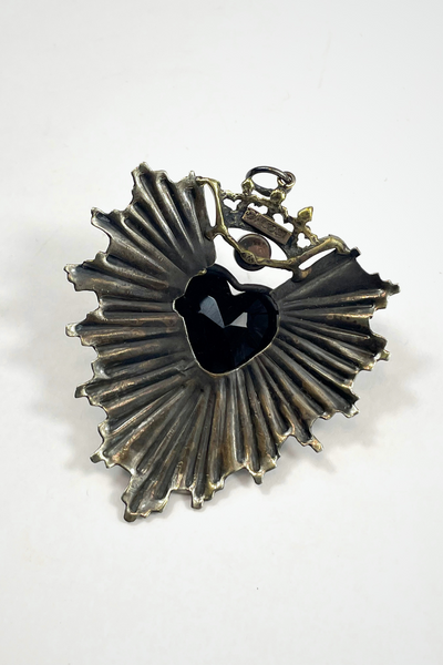 PENDENTE CORAZON DE MEXICO / NERO