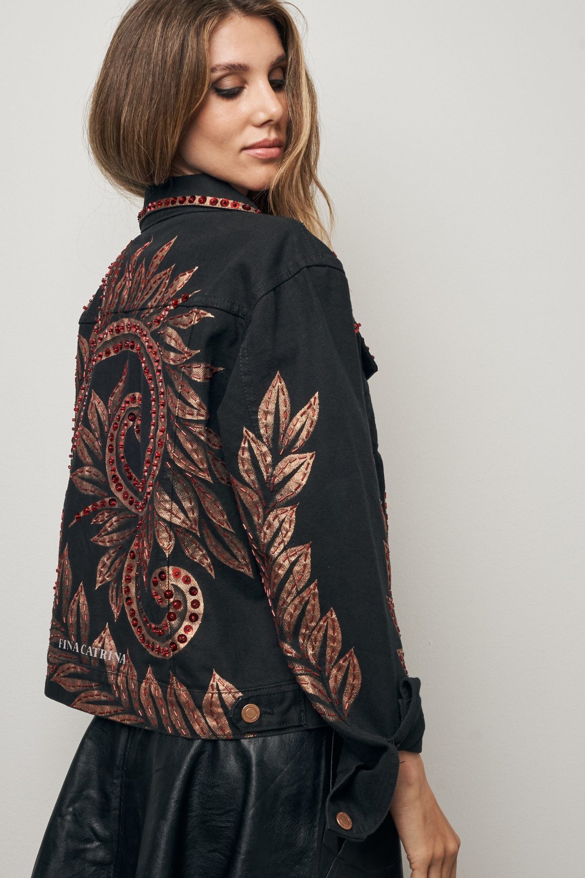 TALAVERA ROJA HAND-PAINTED DENIM JACKET