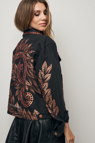 TALAVERA ROJA HAND-PAINTED DENIM JACKET