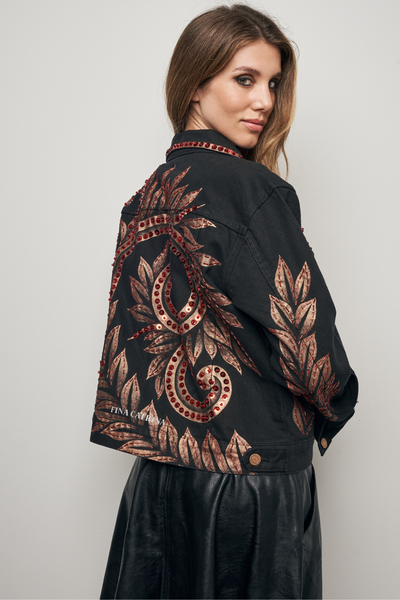 TALAVERA ROJA HAND-PAINTED DENIM JACKET