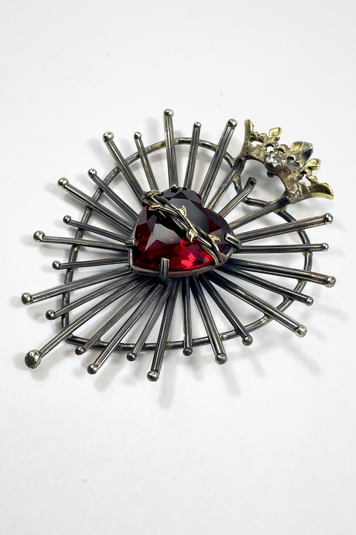 PENDENTE CORAZON DE LUZ / ROSSO
