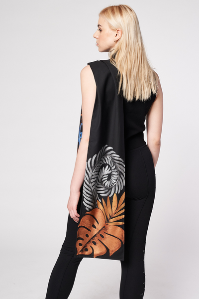 HAND PAINTED SCARF - JAGUAR