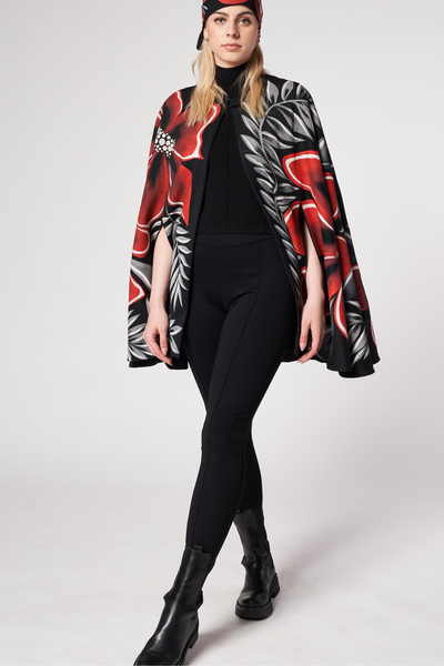 MANTELLA MIDI DIPINTA A MANO - NOCHEBUENA