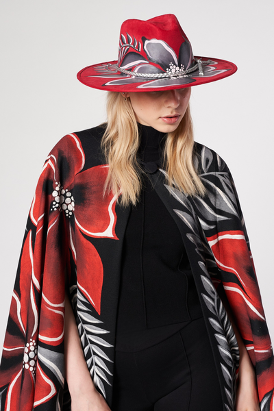 MANTELLA MIDI DIPINTA A MANO - NOCHEBUENA