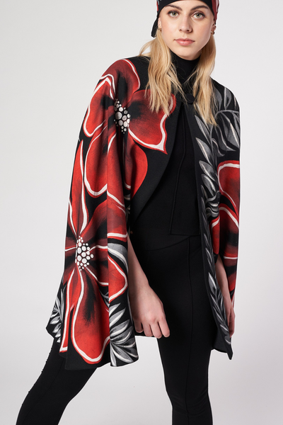 MANTELLA MIDI DIPINTA A MANO - NOCHEBUENA