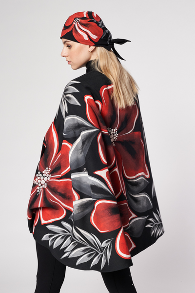 MANTELLA MIDI DIPINTA A MANO - NOCHEBUENA