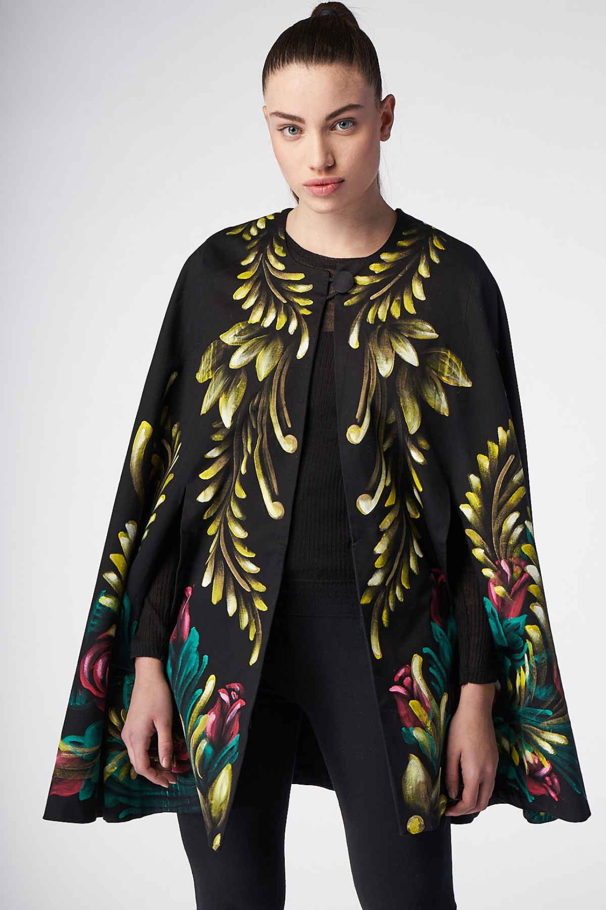 HAND-PAINTED MIDI CAPE