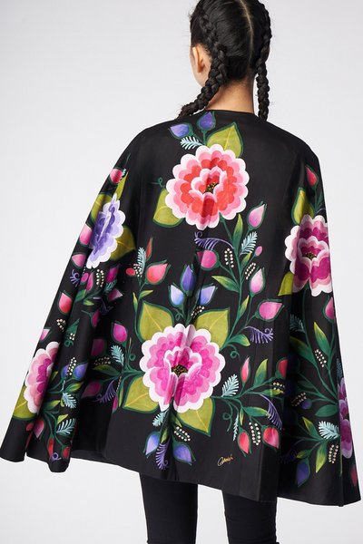 HAND-PAINTED MIDI CAPE