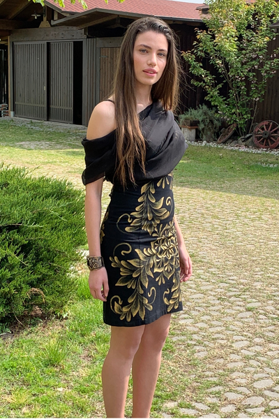 ABITO CORTO BUSTIER A TUBINO - FLOR TALAVERA