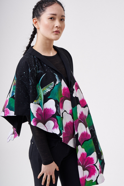 HAND-PAINTED IRREGULAR PONCHO