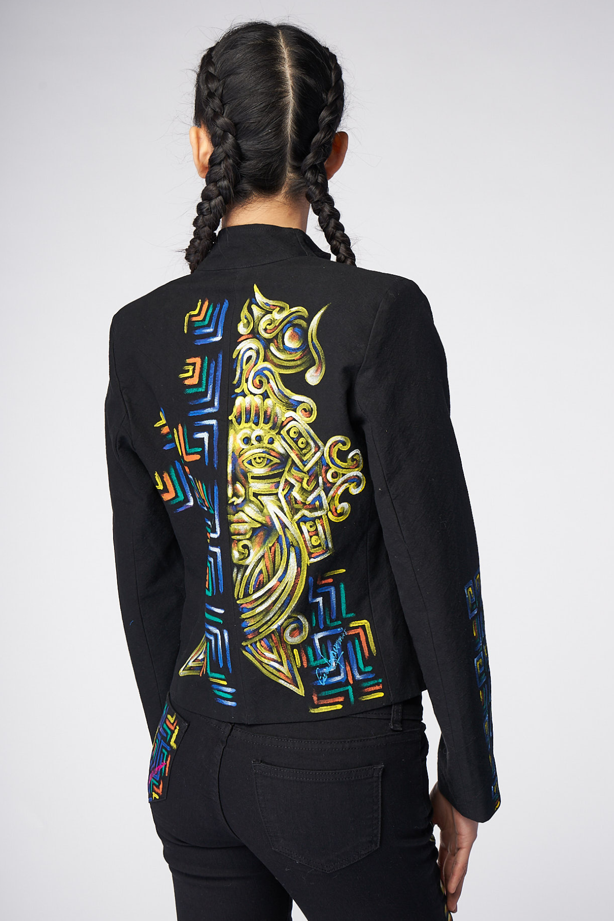 HAND-PAINTED SHORT JACKET - GUERREROS