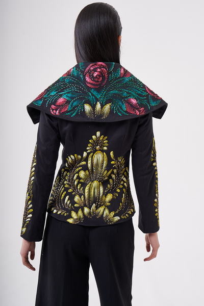 HAND-PAINTED AND HAND-EMBROIDERED JACKET - TALAVERA ORO