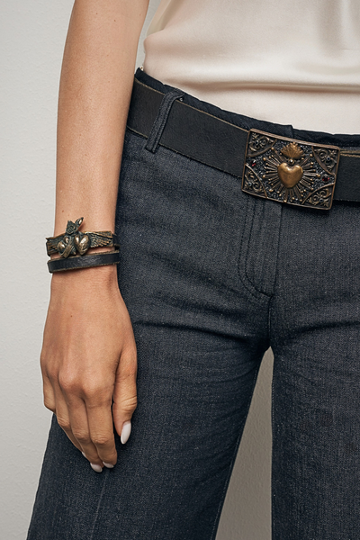 CORAZONES LEATHER BRACELET