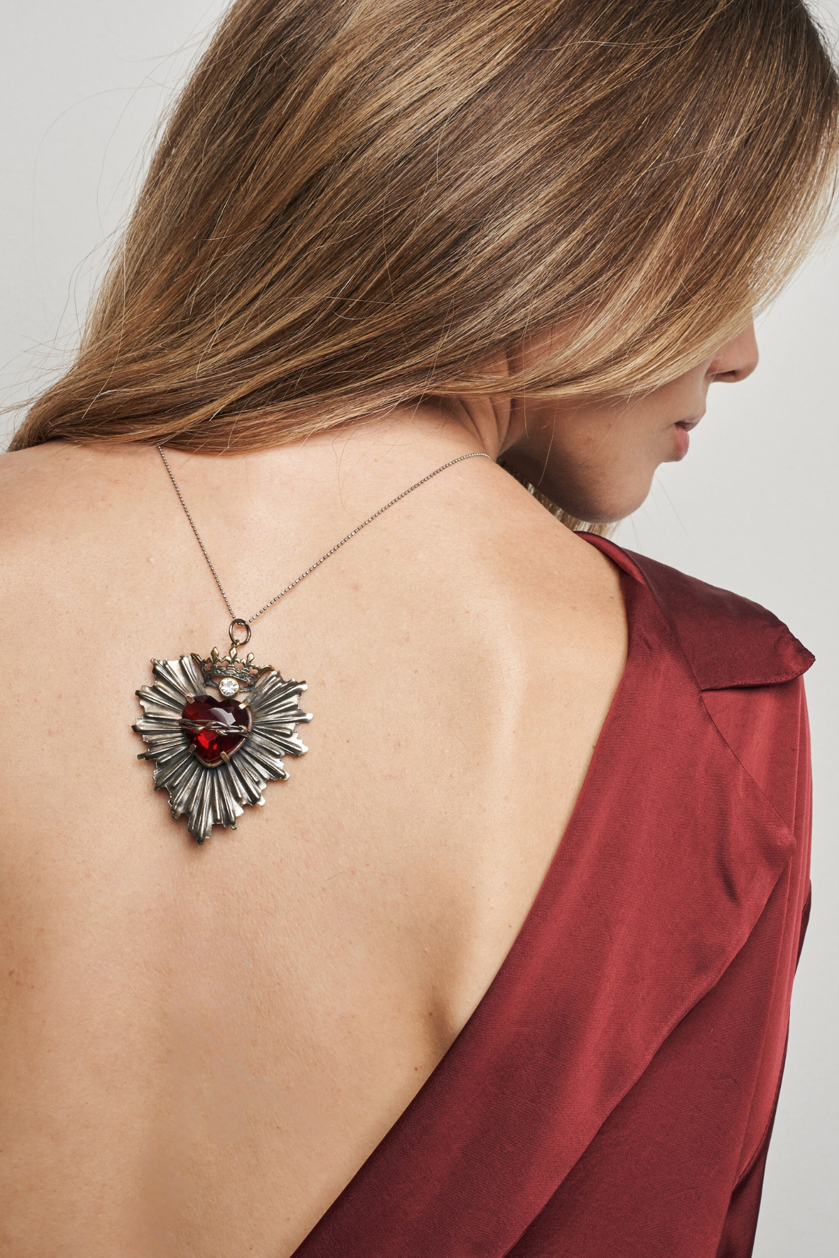 CORAZON DE MEXICO PENDANT / RED
