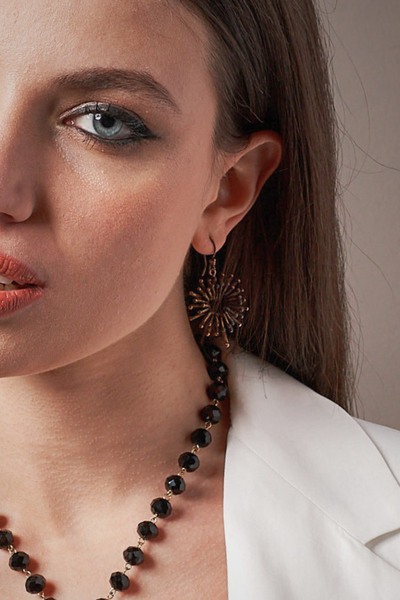 ORECCHINI SAGRADO CORAZÓN IN BRONZO