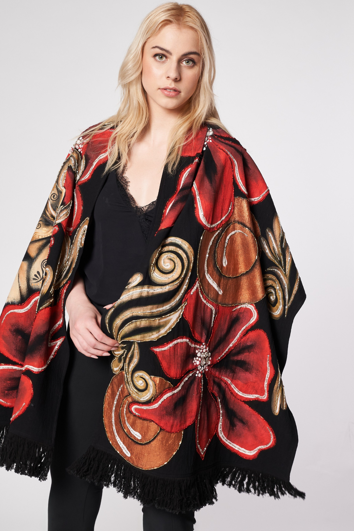 SCIALLE DIPINTO A MANO – CATRINA