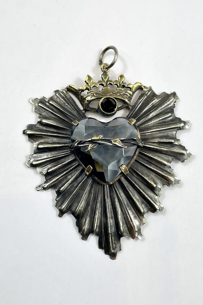 PENDENTE CORAZON DE MEXICO / GRIGIO FUMO