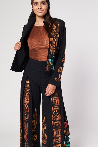 GIACCA DIPINTA A MANO – COLIBRI PREHISPANICO