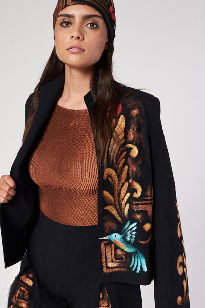 GIACCA DIPINTA A MANO – COLIBRI PREHISPANICO