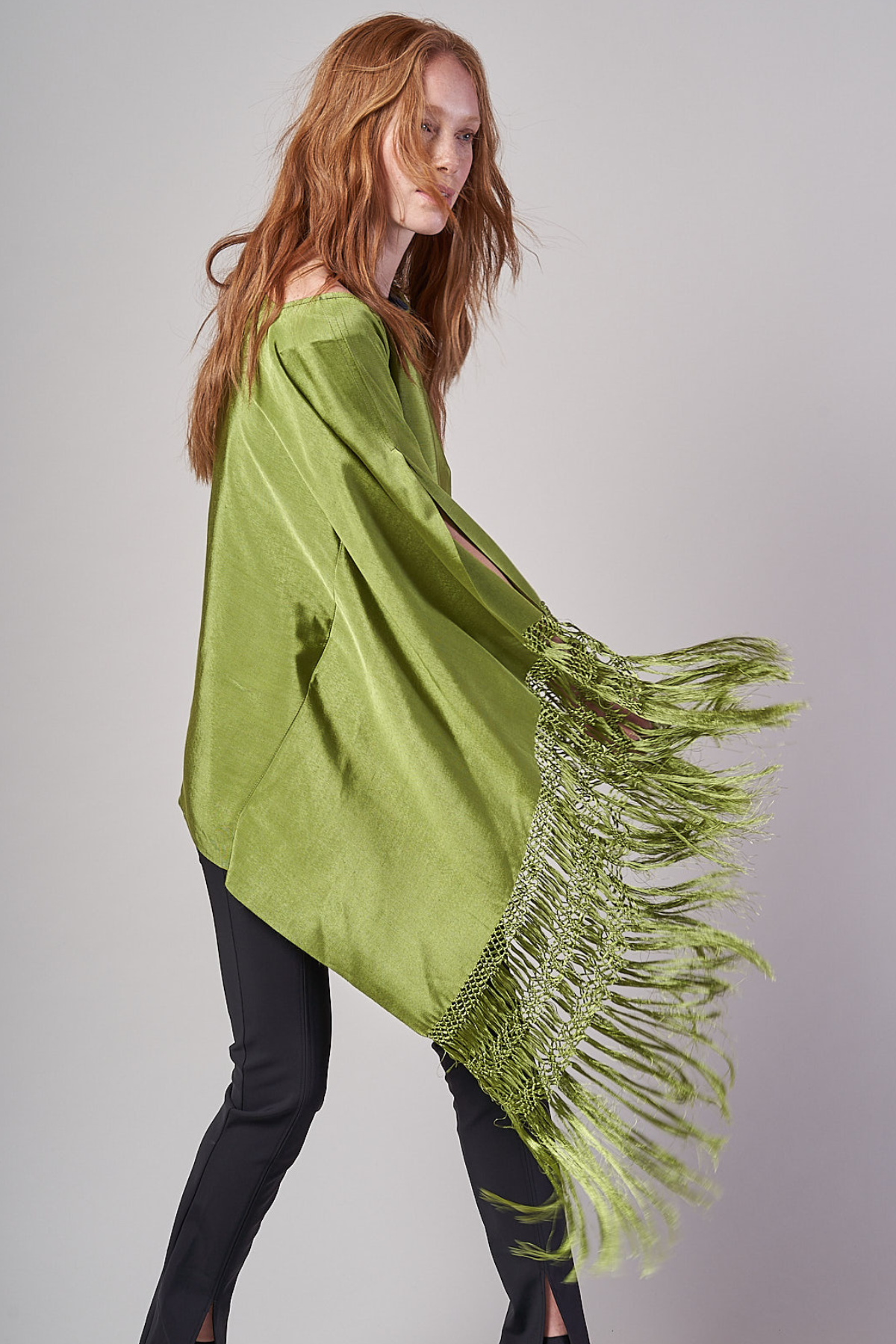 BLUSA IN COTONE COLORE VERDE - SINDASHI BASICS