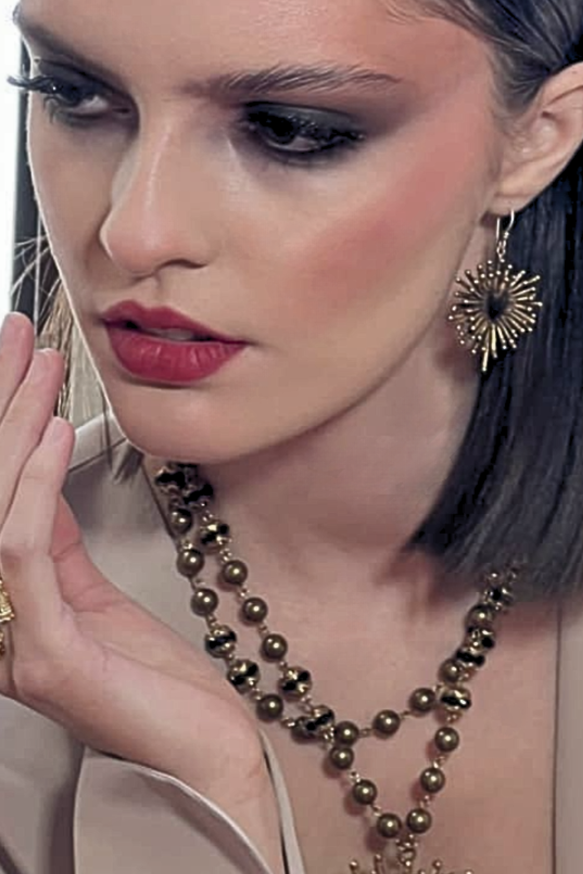 ORECCHINI SAGRADO CORAZÓN IN BRONZO