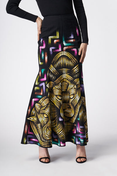 HAND-PAINTED LONG SKIRT