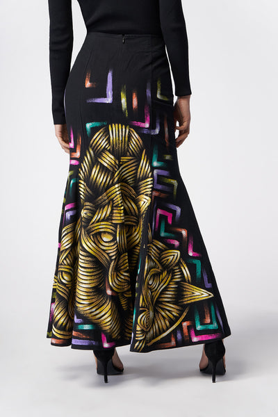 HAND-PAINTED LONG SKIRT