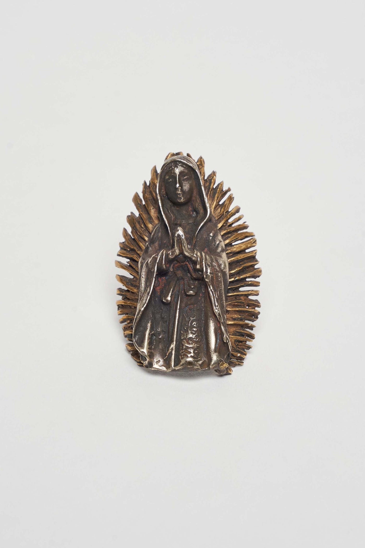 VIRGEN DE GUADALUPE ALPACCA AND BRONZE RING