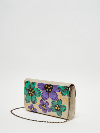 MEDIUM BAG IN HAND PAINTED LEATHER - FINA CATRINA