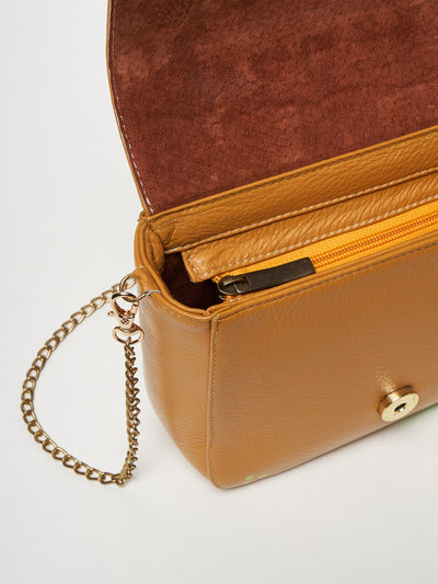 BORSA MINI IN PELLE DIPINTA A MANO - FINA CATRINA