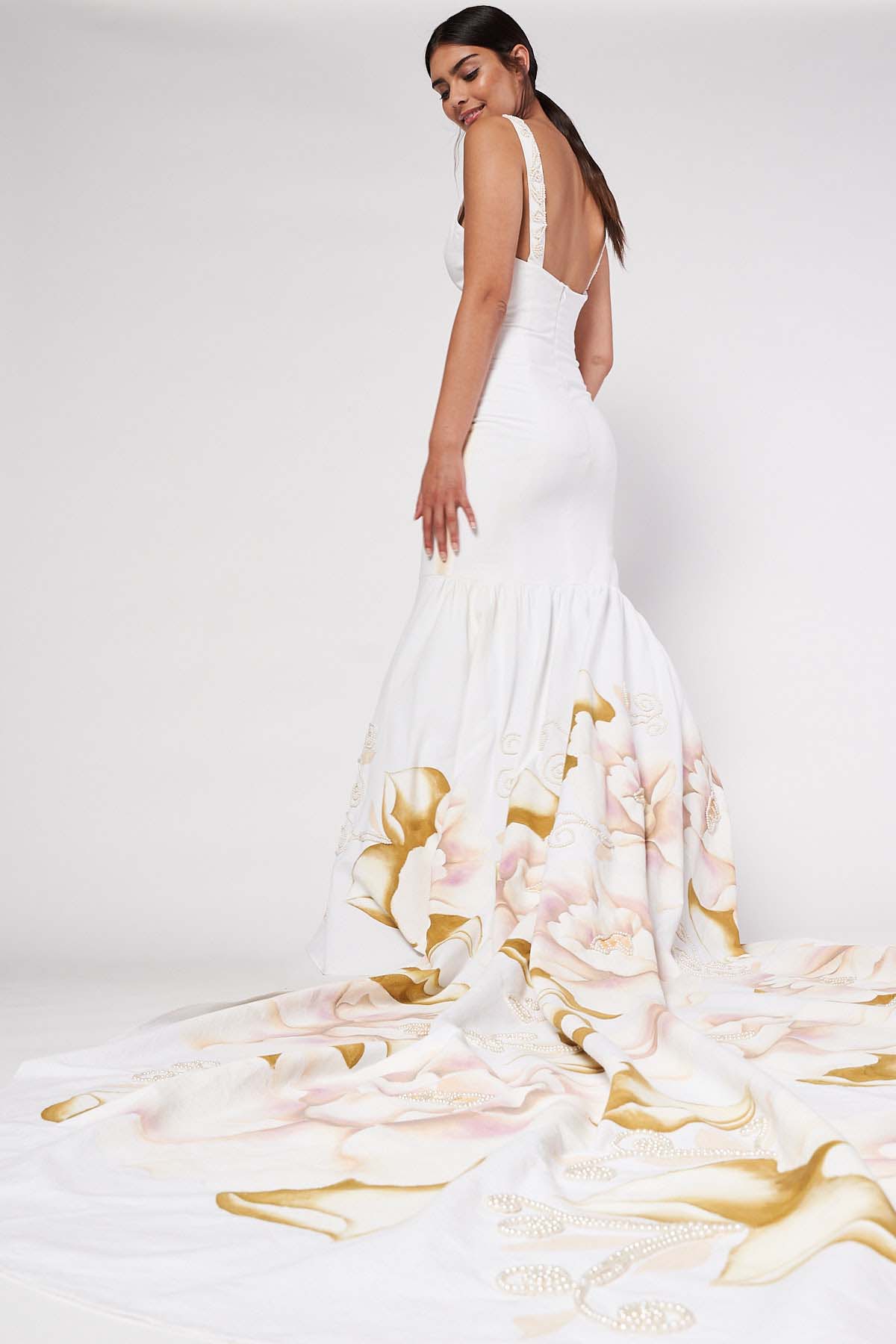 HAND PAINTED WEDDING DRESS